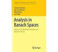 Analysis In Banach Spaces
