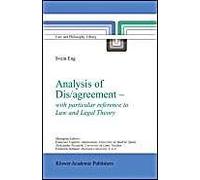 Analysis Of Dis/Agreement - With Particular Reference To Law And Legal Theory