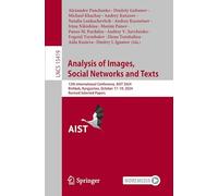 Analysis of Images, Social Networks and Texts: 12th International Conference, AIST 2024, Bishkek, Kyrgyzstan, October 17-19, 2024, Revised Selected Papers