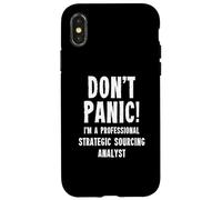 Analyste d'approvisionnement stratégique Coque pour iPhone X/XS