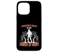 Analyste de cybersécurité par Jour Zombie la Nuit drôle Halloween Coque pour iPhone 13 Pro Max