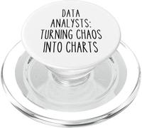 Analyste de données Statistiques Techniques de Travail Amusantes Statisticien mathématiques PopSockets PopGrip pour MagSafe