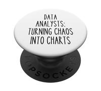 Analyste de données Statistiques Techniques de Travail Amusantes Statisticien mathématiques PopSockets PopGrip Adhésif