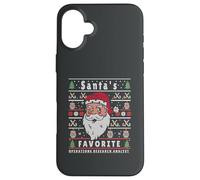 Analyste de Recherche et de Recherche sur Les opérations de Noël de Santas Xmas Ugly Christmas Coque pour iPhone 16 Plus