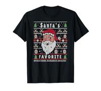 Analyste de Recherche et de Recherche sur Les opérations de Noël de Santas Xmas Ugly Christmas T-Shirt