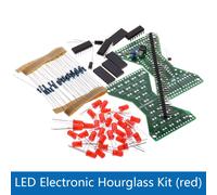 Analyste De Sablier Led Bricolage,Vitesse De Débit Réglable,Carte Pcb Double Couche,Entraînement À La Soudure Électronique Drôle,Bleu,Rouge,Vert,Dc 5v - Type Red