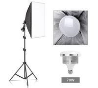 Analyste d'éclairage de boîte à lumière de photographie,système d'éclairage continu professionnel,boîte à lumière pour équipement de studio photo,50x70cm - Type 70W UFO Bulb