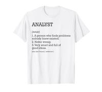 Analyste Définition du poste Analyste drôle personnalisé T-Shirt