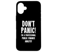 Analyste des finances publiques Coque pour iPhone 16 Plus