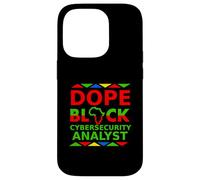 Analyste en cybersécurité de Dope Black, Proud Black Professional Coque pour iPhone 14 Pro