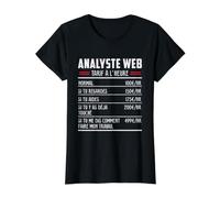 Analyste Web Métier Idée Cadeau Humour pour Analyste Web T-Shirt Graphique avec Valeur