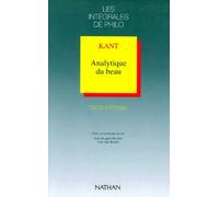 Analytique du beau