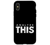 ANALYZE THIS Bold Typographic Coque pour iPhone X/XS