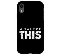 ANALYZE THIS Bold Typographic Coque pour iPhone XR