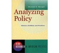 Analyzing Policy by Michael C. Duke University Munger Paperback Book Michael C. Munger (Auteur)