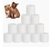 ANAMPION Bandage Autoadhésif 5cm x 4.5m (Blanc, 12 Rouleaux)