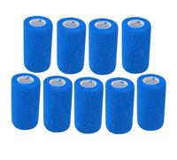 ANAMPION Bandage Autoadhésif, 7.5cmx4.5m Bande Cohesive pour Les Humains, Bande Strapping Adhésif pour Sports,Animaux,GonflementDes Cheville (Bleu, 9 Rouleaux)