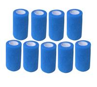 ANAMPION Bandage Autoadhésif, 7.5cmx4.5m Bande Cohesive pour Les Humains, Bande Strapping Adhésif pour Sports,Animaux,GonflementDes Cheville (Bleu, 9 Rouleaux)