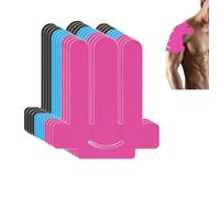 ANAMPION Bandes de Kinésiologie pour Épaule,12PCS Impermeable Rubans Épaule pour Soulagement de La Douleur,Coton Kinesio Tape,Durable Bande Épaulière pour Les Sports (Noir+Bleu+Rose, 12 PCS)