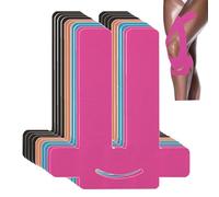 ANAMPION Bandes de Kinésiologie pour Genoux,10PCS Impermeable Rubans À Genoux pour Soulagement de La Douleur,Coton Original Kinesio Tape,Durable Bande Genoux pour Les Sports