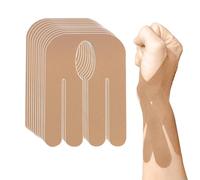 ANAMPION Bandes de Kinésiologie pour Le poignet,12PCS Impermeable Tape pour Soulagement de La Douleur,Coton Original Kinesio Tape,Durable Le poignet Bandes pour Les Sport (Couleur de peau, 12 Stück)