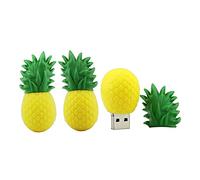 Ananas 4GB Clé USB en Forme de Clef, Stylo Drive Memoria Flash Reste Pendrives Disque Flash (Le Jaune)