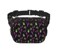 Ananas Banane Flamingo Imprimé Accessoire d'entraînement Carré Double Couche Sac banane Tendance Voyage pour Homme et Femme