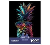 Ananas coloré Puzzle 1000 Pieces Cadeau Unique intéressant Jeu Éduchatif Challenge Toy À De Qualité Supérieure Peinture Art pour Adultes Et Enfants 70x50cm/1000pcs