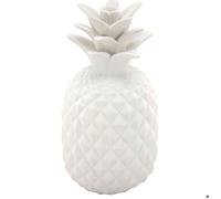 Ananas déco en résine blanche