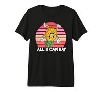 Ananas drôle, All U Can Eat Retro Upside Down Ananas T-Shirt Haut de Gamme