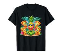 Ananas Frais avec tranches de Pizza Tropical Summer Vibes T-Shirt