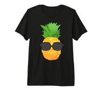 Ananas hawaïen avec Lunettes de Soleil Aloha Hawaii Cadeau T-Shirt Haut de Gamme