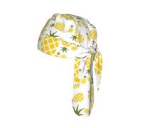 Ananas.. Imprimé Casque Tête de Mort Cap Séchage Rapide Vélo Headwrap Léger Respirant Taille Unique Adulte Bonnet Moderne