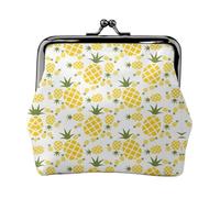Ananas Porte-monnaie Petit kit de voyage Pochette de rangement pour week-end et voyages d'affaires, Noir , Taille unique, Pochette à monnaie