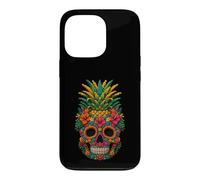 Ananas Skull Brick Builder Day of Dead Dia De Los Muertos Coque pour iPhone 13 Pro