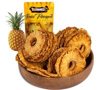 Ananas tranches séchées 1 Kg | 100% naturel sans additifs ni conservateurs | Ananas déshydraté | Fruits secs | sans sucre | une saveur unique et sublime | Sans gluten | Vegan et végétarien | Dorimed