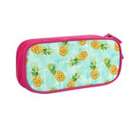 Ananas vert Sac de papeterie léger avec imprimé pour l'école, le bureau, les voyages, garçons et filles, rose, Taille unique, Ensemble cartable
