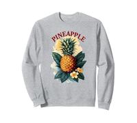 Ananas Vintage Fruit Art Retro Tropical Botanical Hawaï Sweatshirt