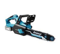Anancyi Tronçonneuse électrique sans fil 12" avec lubrification de chaîne, compatible avec batterie Makita 18 V, tension de chaîne sans outil, pour sécateur de jardin, coupe du bois (sans batterie)