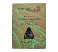 Anandam Auroshikha Lot de 14 cônes d'encens Ylang-ylang