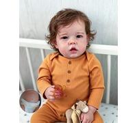 Anano 50 cm Silicone Corps Complet, Bébé Reborn Silicone Garçon, Poupée Re Born Silicone Enfant, Bébé Newborn Réalistes, Vollence Reborn Silicone, Bébé Newborn en Silicon Véritable