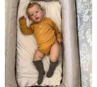 Anano 50 cm Silicone Corps Complet, Bébé Reborn Silicone Garçon, Poupée Re Born Silicone Enfant, Bébé Newborn Réalistes, Vollence Reborn Silicone, Bébé Newborn en Silicon Véritable