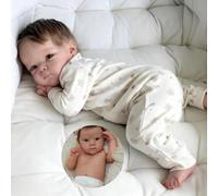 Anano Bebe Reborn Fille Silicone Plein Corps 50CM Poupée Reborn Réaliste Silicone Fille Nouveau Né Bebe Reborns Qui Ressemble A des Vrais (Moderne)