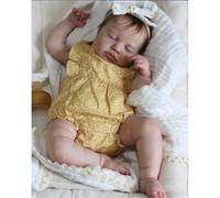 Anano Bebe Reborn Fille Silicone Plein Corps 50CM Poupée Reborn Réaliste Silicone Fille Nouveau Né Bebe Reborns Qui Ressemble A des Vrais