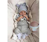 Anano Bébé Reborn Réaliste Garçon Silicone Plein Corps 17 Pouces De Couchage Fermer Les Yeux Reborn Poupée Garçon 45CM Doux Poupée Reborn Vinyle Corps