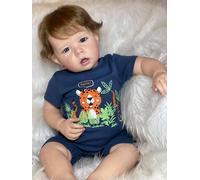 Anano Lifelike Reborn Baby Doll Liam 28 Pouces 70 cm Nouveau-né Soft Weighted Body Grande Taille Cadeau d'anniversaire pour Les Enfants de 3 Ans +