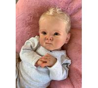 Anano Poupee Reborn Corps Silicone Garcon 18 Pouces 45cm Bebe Reborn Qui Ressemble A des Vrais Realiste Silicone Souple Reelle Poupon Reborn Garçon Silicone Tout Le Corps Complet