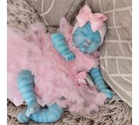 Anano - Poupée Reborn en Silicone Inspirée d'Avatar Bébé Hyperréaliste à Peau Lumineuse Plusieurs Tailles et Modèles (20"-PÊCHE-Silicone-Fille-Fuxia)