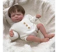 Anano Poupée Reborn en silicone pour bébé - Poupée Reborn Babe en silicone réaliste avec tête réaliste en vinyle qui dort, aspect réaliste, vêtements doux pour nouveau-né fille