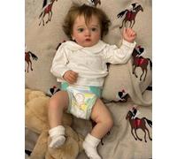 Anano Poupée Reborn Grande Taille 24 Pouce Poupée Reborn Très Réaliste Bébé Fille Vrai Bebe Reborn Nouveau Né Fille Poupée Réelle en Silicone Bébé avec Vêtements Et Accessoires Cadeau